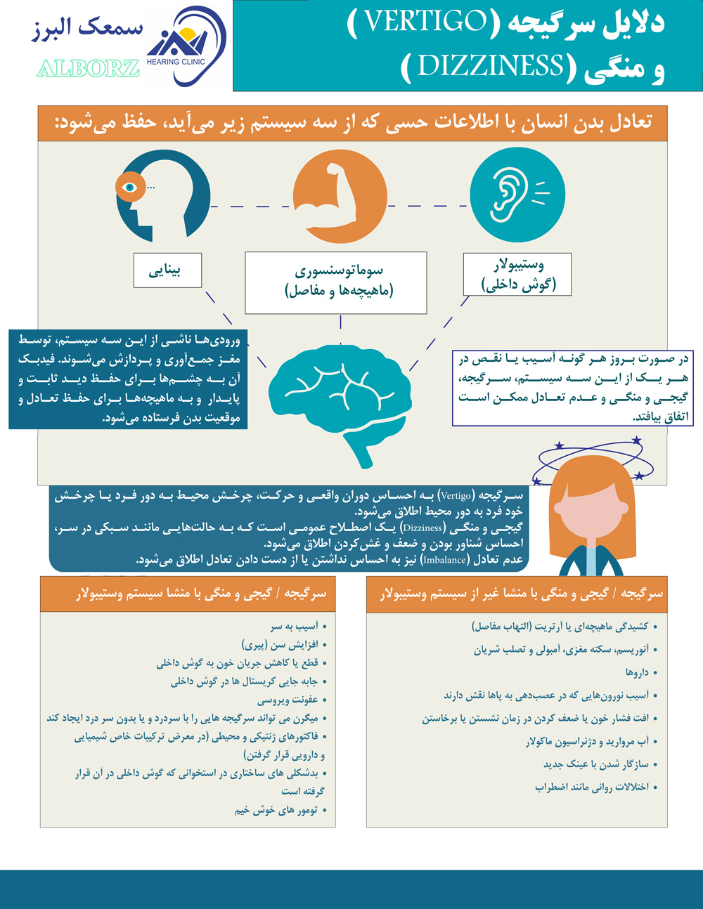 دلایل سرگیجه و منگی