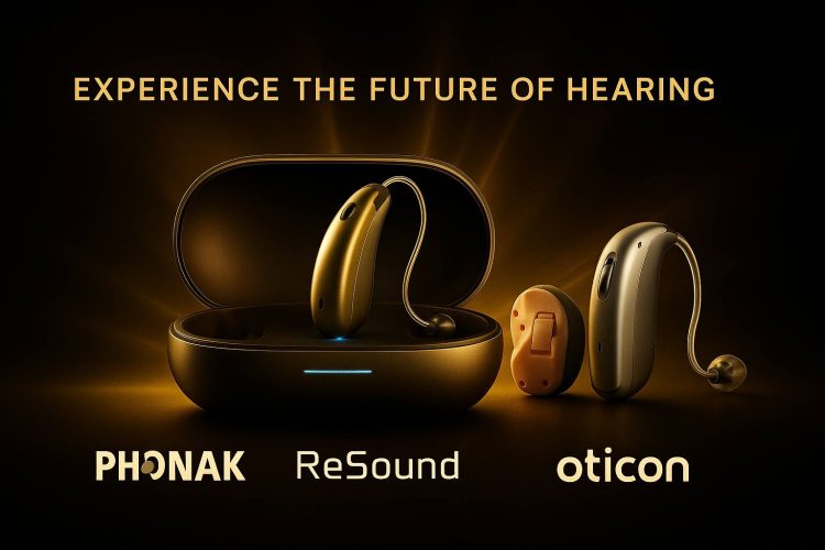 Phonak ,Resound, Oticon