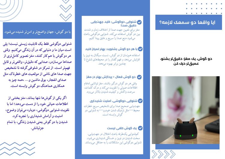 اهمیت شنوایی دو گوش